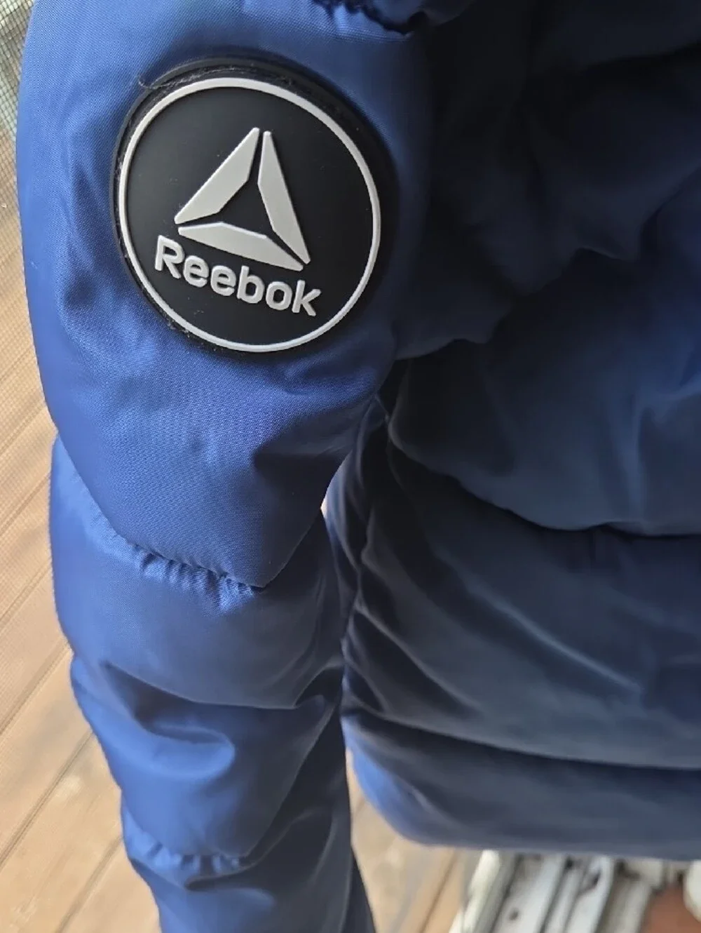Reebok Kids Royal Blue Puffer Jacket with Hood